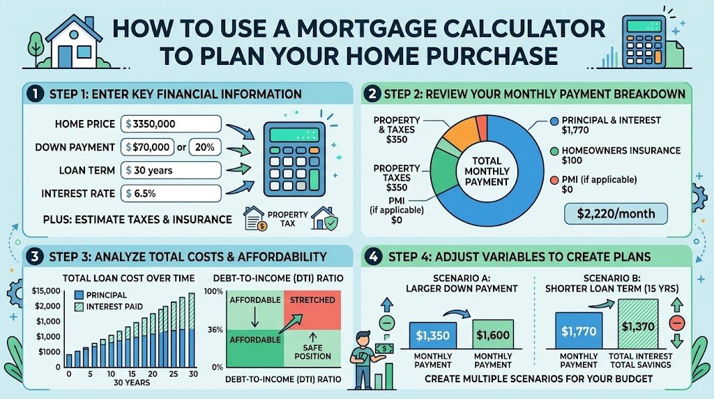 Use a Mortgage Calculator to Plan Your Home Purchase